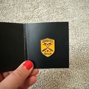 NWT Loot Crate Harry Potter Hufflepuff Quidditch Captain Pin